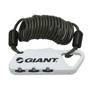 Giant Surelock Flex Combo Air – Hafif Şifreli Bisiklet Kilidi BEYAZ