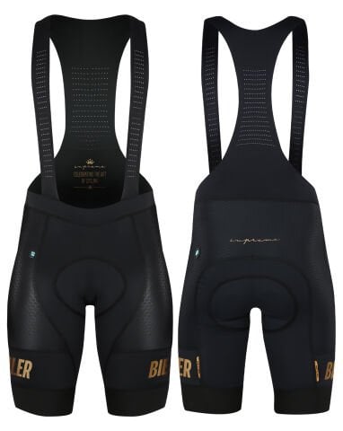 Supreme Bib Shorts Black Golden