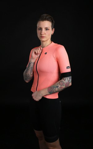 Women Signature³ Neon Mesh Jersey Bitterweet