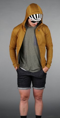 Gravel Zipped Hoodie Raw Sienna