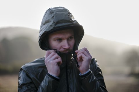 Gravel Hooded Windbraker Olive