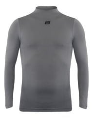 High Collar Seamless LS Baselayer - Grey | İçlik