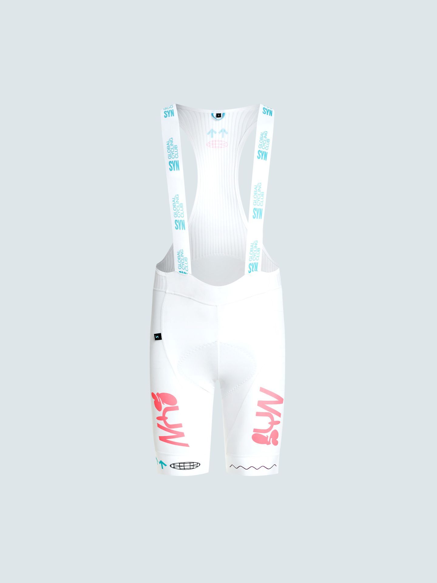 SYN Men's Pro Team Bib Shorts Milky Way | Erkek Tayt