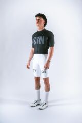 SYN Men's Pro Bib Shorts White | Erkek Tayt