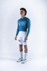 SYN Men's Pro Bib Shorts White | Erkek Tayt